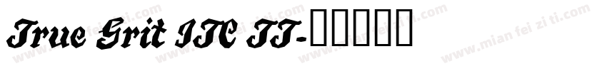 True Grit ITC TT字体转换